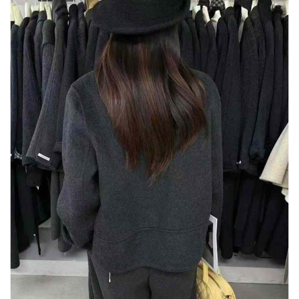 202511正韓🇰🇷100%羊毛🐑幹練短版大衣西裝外套 2色-細節圖9