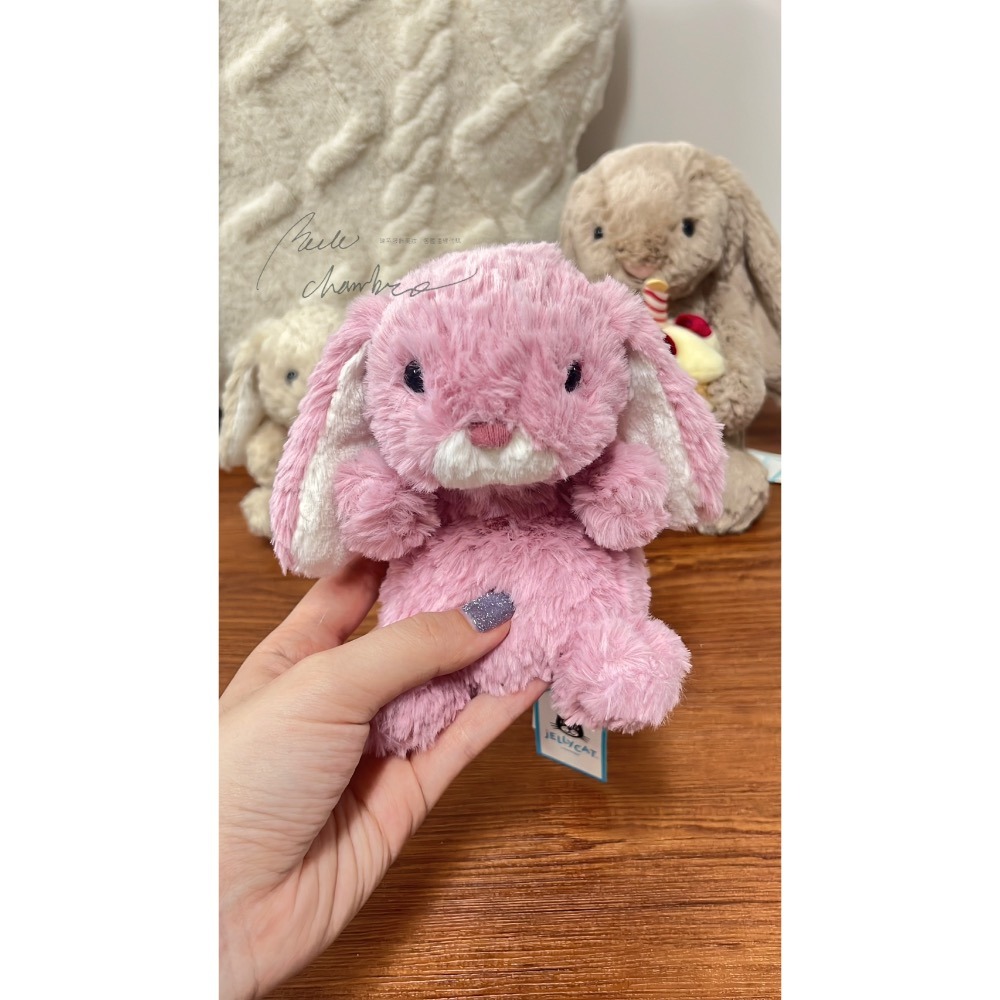台中現貨⚡️Jellycat 美味兔🐰米色 鬱金香粉🌷-細節圖2