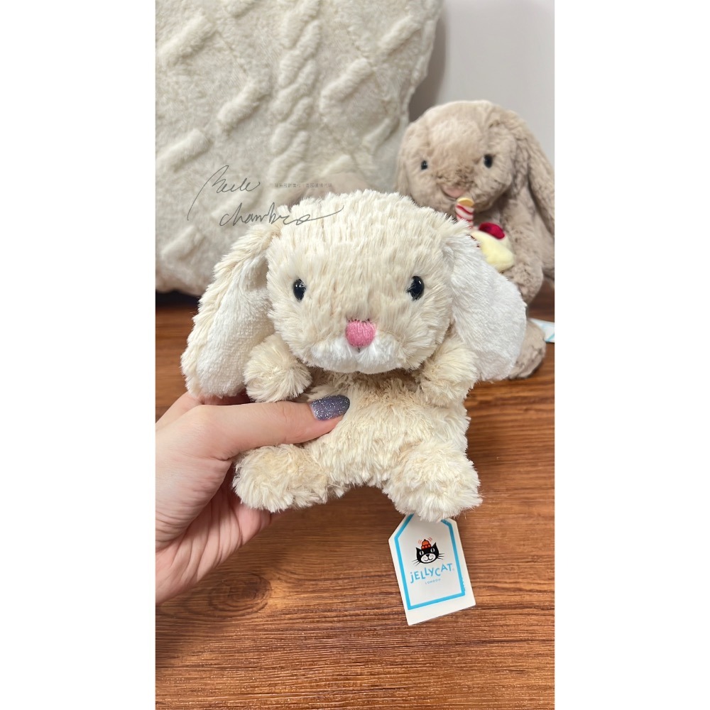 台中現貨⚡️Jellycat 美味兔🐰米色 鬱金香粉🌷-細節圖3