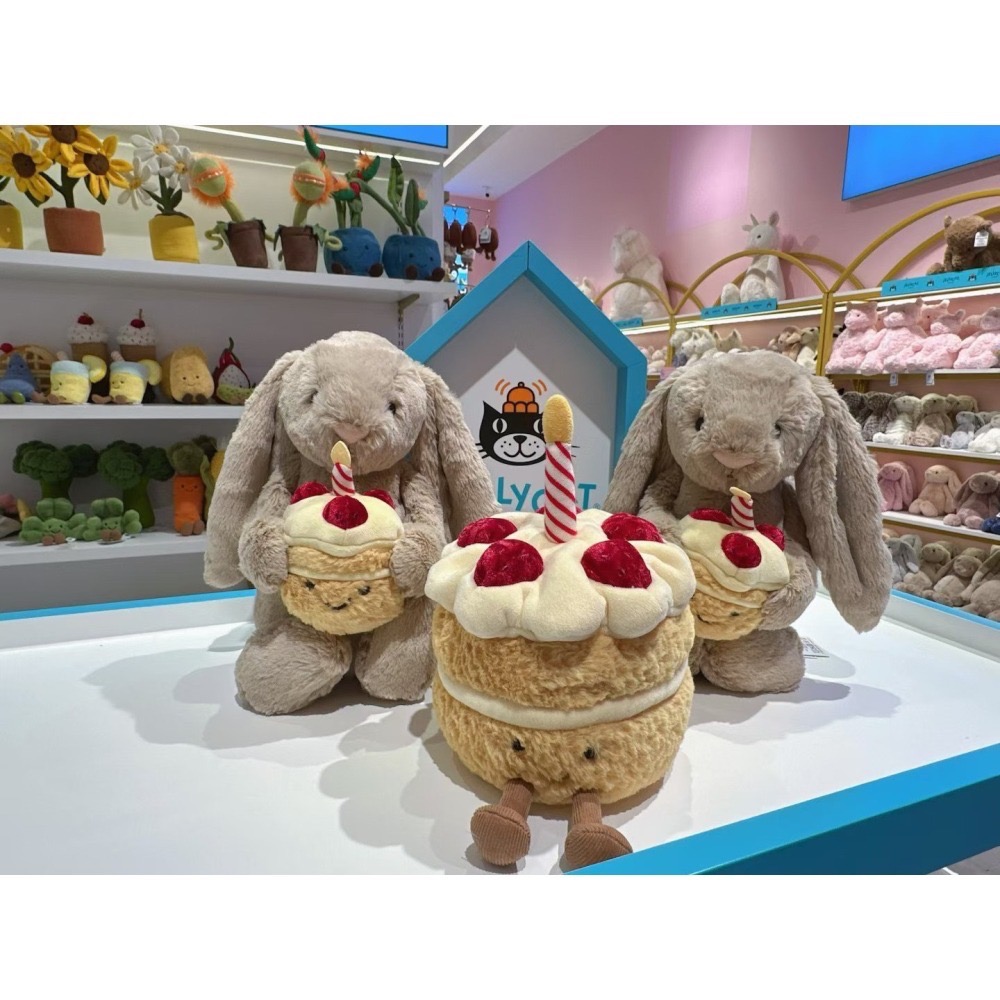 台中現貨⚡️Jellycat生日蛋糕兔🎂-細節圖2