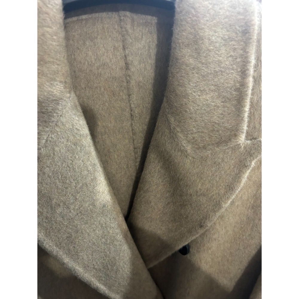 202512小資💘超韓高級感雙面毛呢駝色大衣西裝外套 含70%羊毛 小個子友善 SM-細節圖8