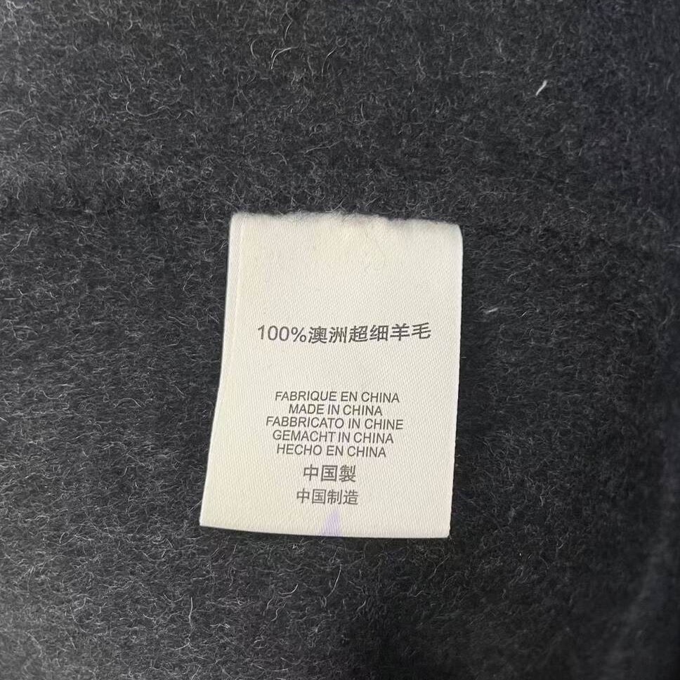 202512小資💘 (含100%澳洲羊毛)設計師款立領雙面羊毛大衣寬鬆雙排扣毛呢大衣外套 SM-細節圖9