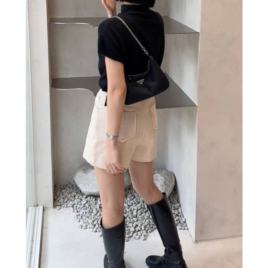 ［台中現貨⚡️］202512百元正韓🇰🇷顯瘦肉肉手臂 小高領 薄針織短袖毛衣 3色 可四季-細節圖6