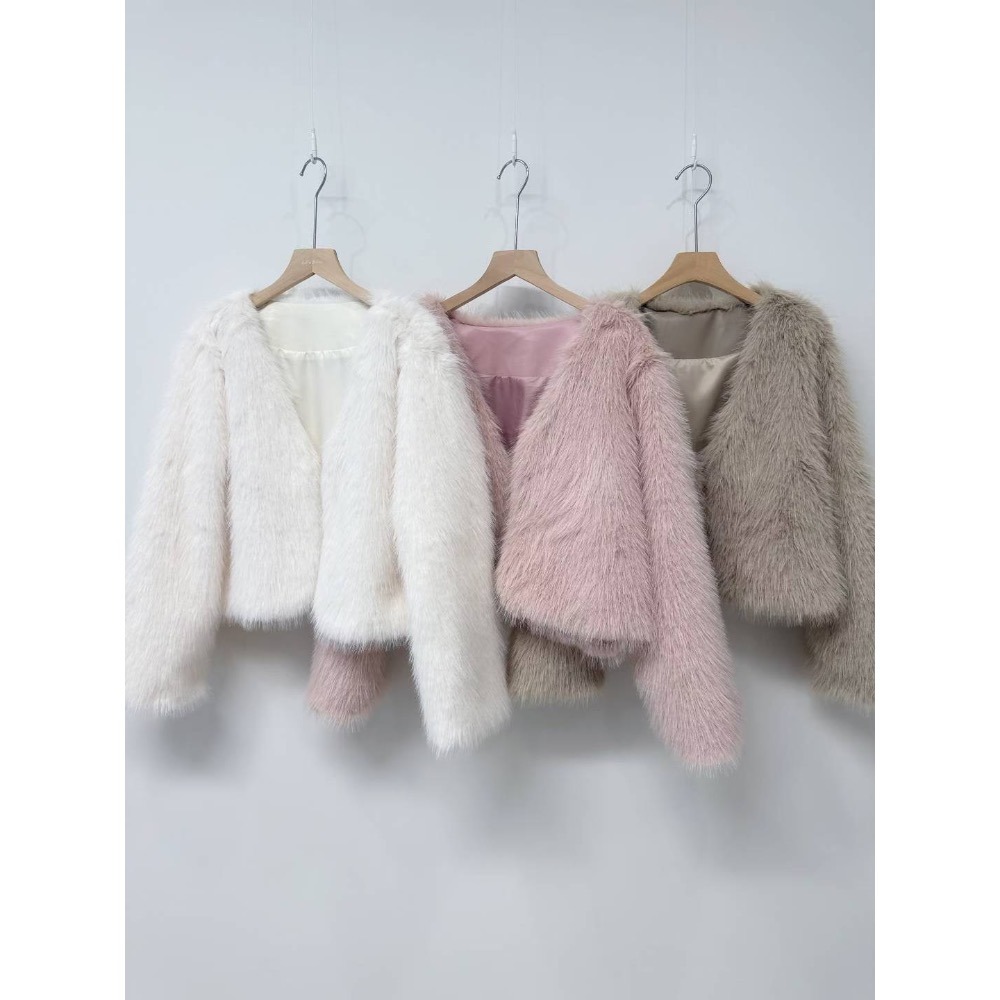 202511百元正韓🇰🇷高貴不貴 毛毛貴氣假皮草外套 3色-細節圖3