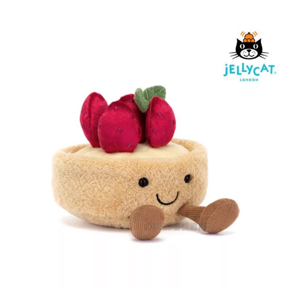台中現貨⚡️Jellycat 草莓塔娃娃🍓-細節圖3