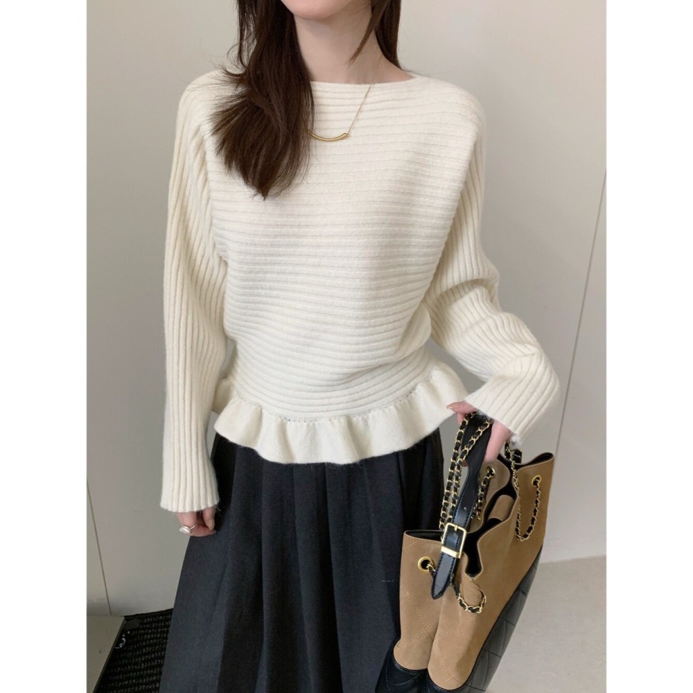 ［台中現貨⚡️］202511小資💘毛衣版的三宅風 設計簡單 高級又耐看 後綁帶縮腰身 5色-細節圖7