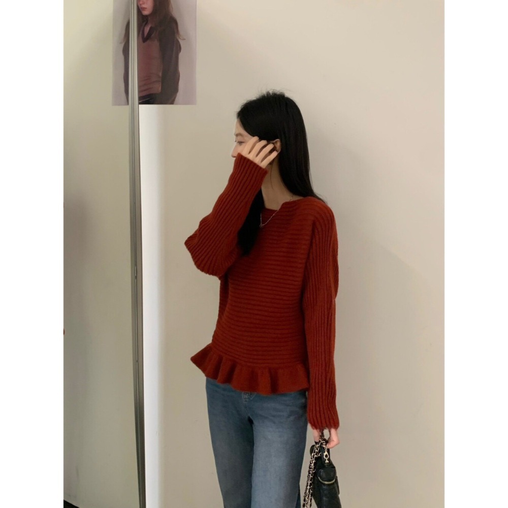 ［台中現貨⚡️］202511小資💘毛衣版的三宅風 設計簡單 高級又耐看 後綁帶縮腰身 5色-細節圖9