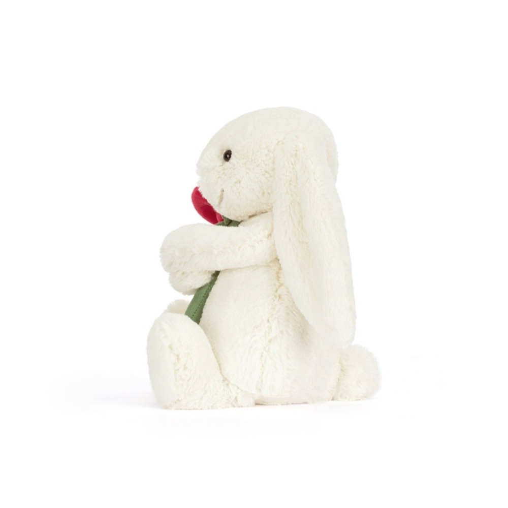 台中現貨 Jellycat 情人節限定🌹抱玫瑰兔-細節圖2