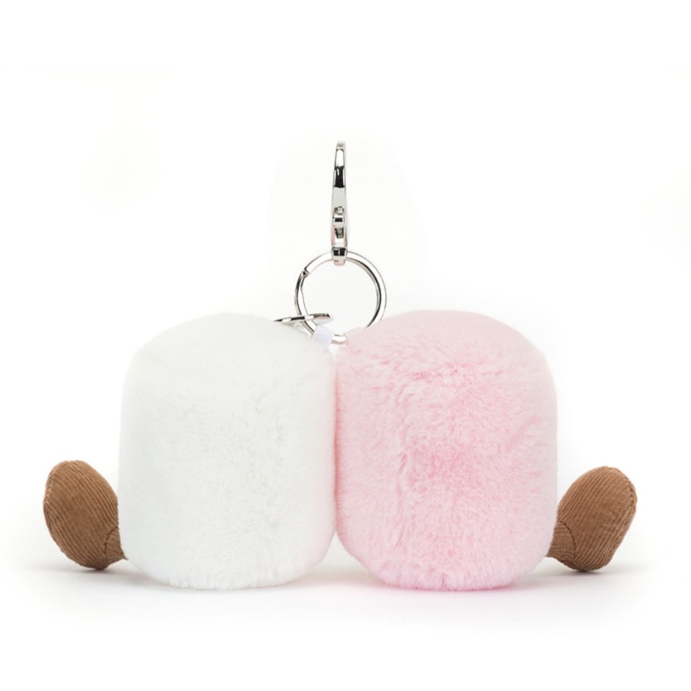 台中現貨⚡️JELLYCAT🍬棉花糖雙胞胎吊飾-細節圖3