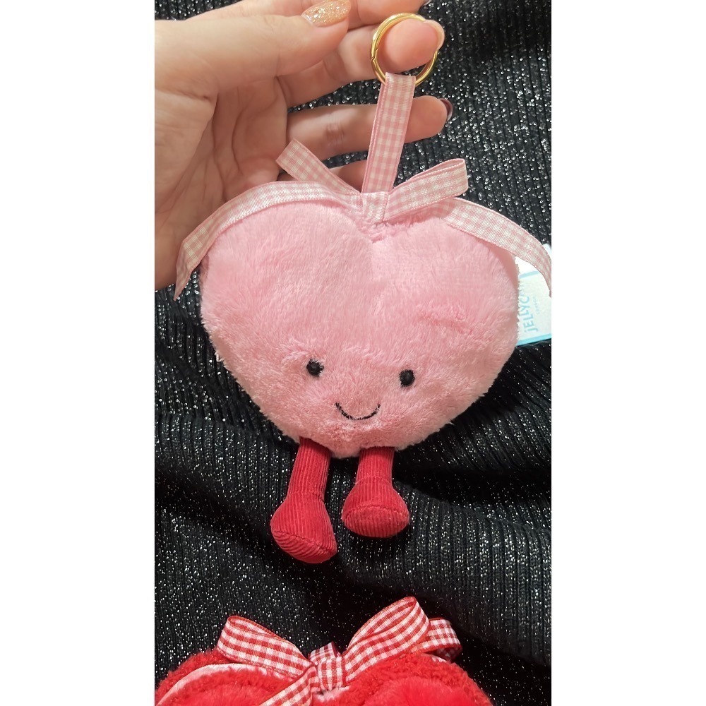 台中現貨⚡️Jellycat 情人節限定愛心馬卡龍 可以改吊飾-細節圖2