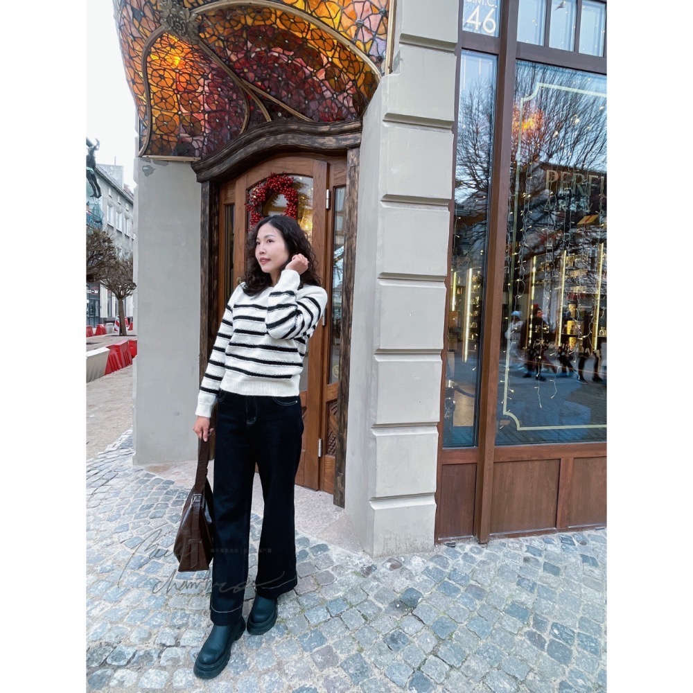 202512小資💘12月最強推的褲子還送腰帶 超修飾假跨寬 長腿姐姐闊腿薄絨牛仔褲 XS-XXL 5色-細節圖8