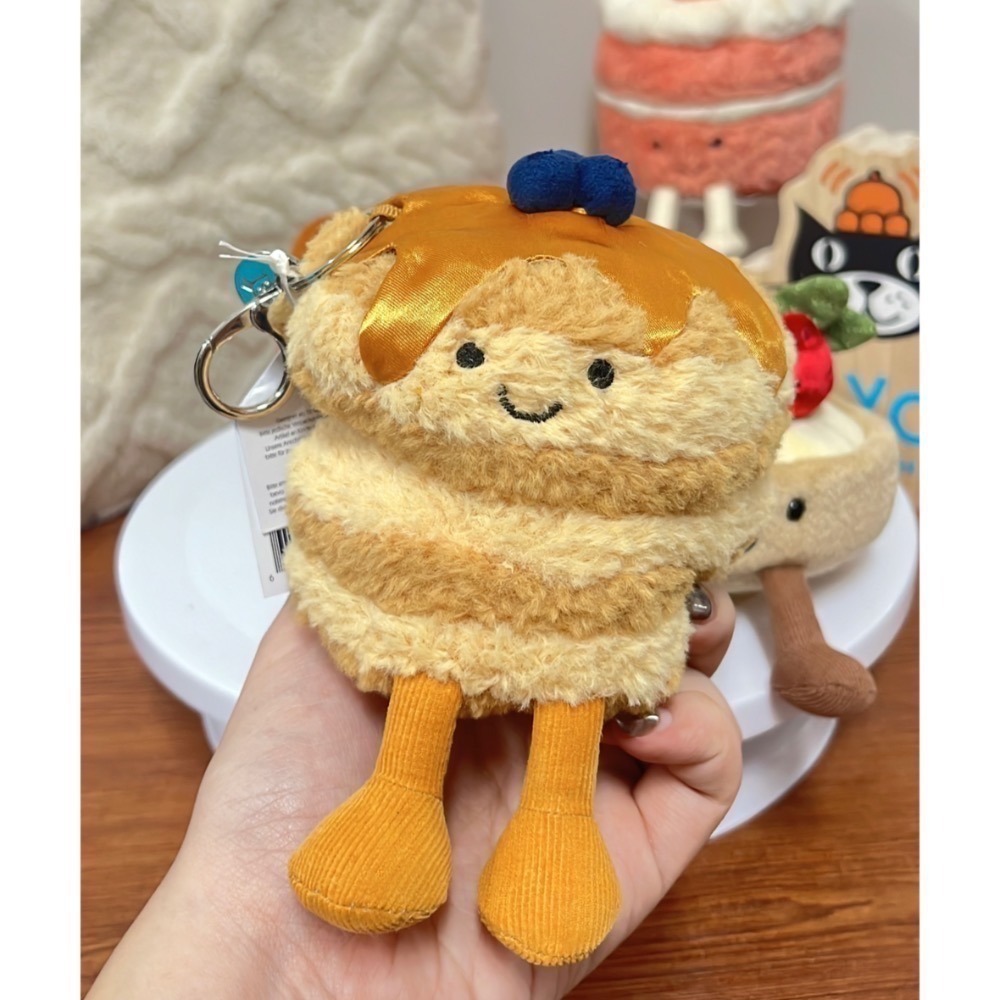 台中現貨⚡️紐約限定🥞鬆餅藍莓鬆餅吊飾 JELLYCAT Amuseables Fran Pancakes-細節圖2