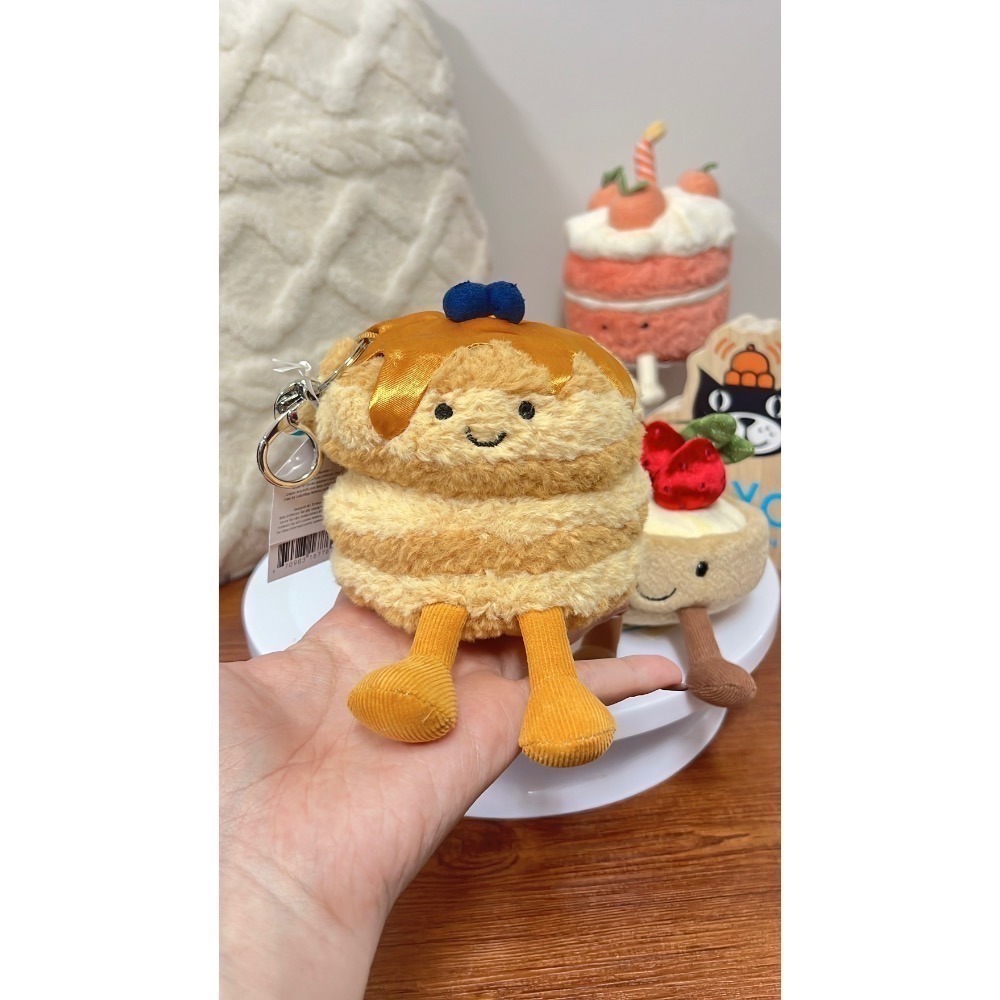 台中現貨⚡️紐約限定🥞鬆餅藍莓鬆餅吊飾 JELLYCAT Amuseables Fran Pancakes-細節圖5