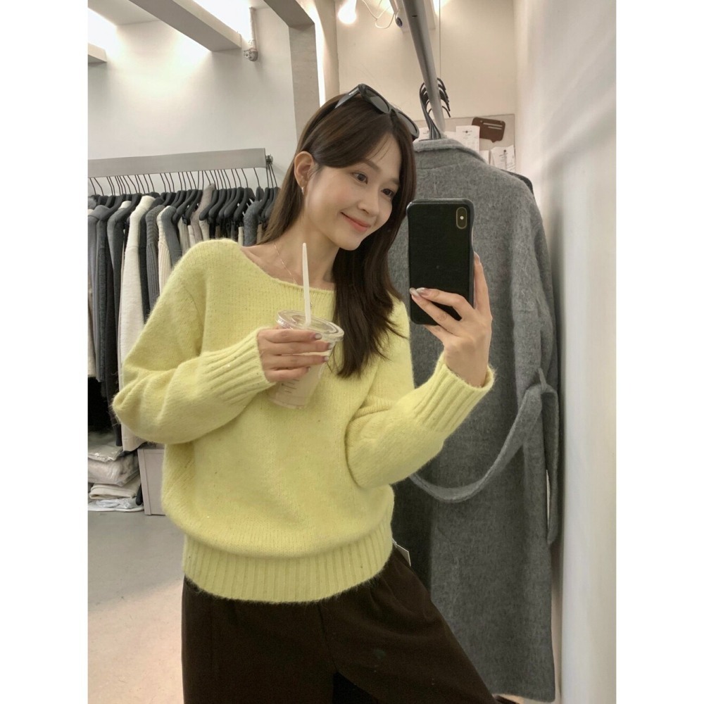 ［台中現貨⚡️過年紅色毛衣］💘細閃亮兩面穿溫柔綁帶蝴蝶結軟糯舒適甜美套頭保暖毛衣（含8%羊毛）過年紅色毛衣06742-細節圖4