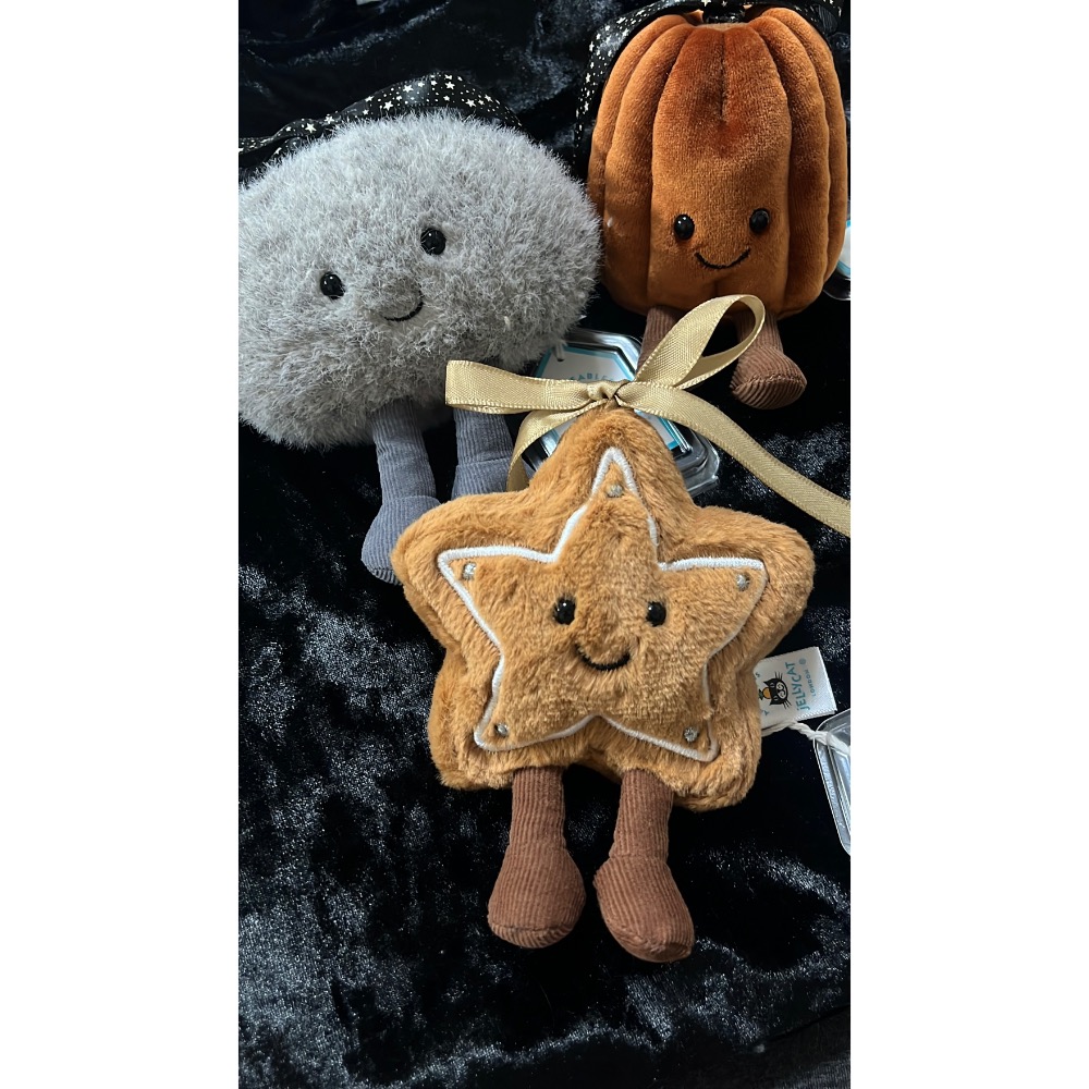 台中現貨⚡️Jellycat 🎄聖誕限定 薑餅星星🌟 可以改吊飾-細節圖2
