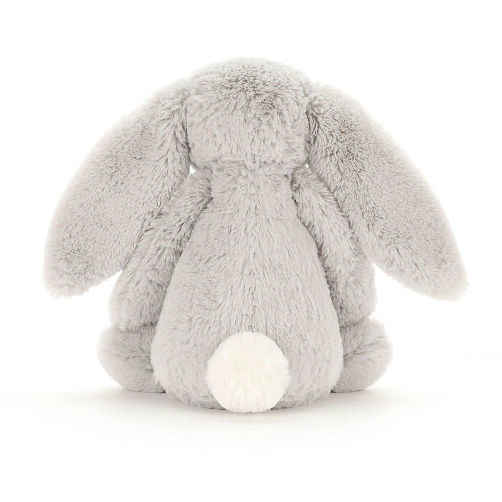 Jellycat 銀灰色 純色M邦尼兔🐰 Bashful Silver Bunny-細節圖2