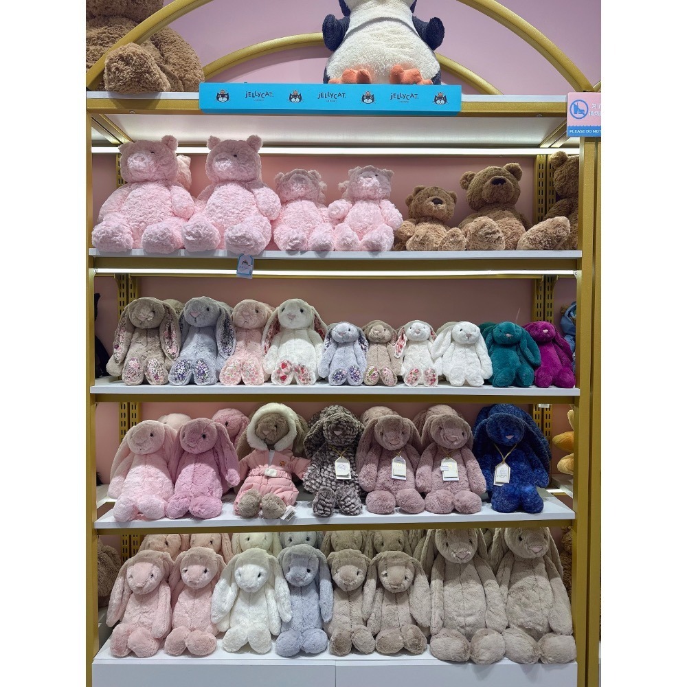 Jellycat 銀灰色 純色M邦尼兔🐰 Bashful Silver Bunny-細節圖4