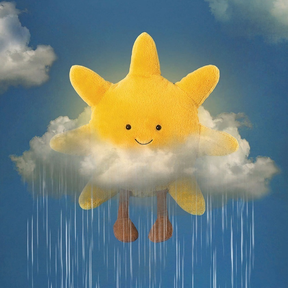 Jellycat 正品 太陽 月亮娃娃 含防塵袋🌜/45.31公分 Amuseable Sun Moon-細節圖4