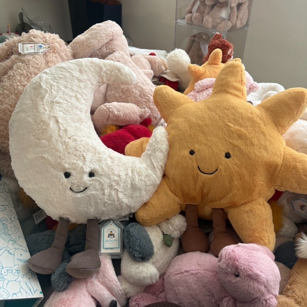 Jellycat 正品 太陽 月亮娃娃 含防塵袋🌜/45.31公分 Amuseable Sun Moon-細節圖11