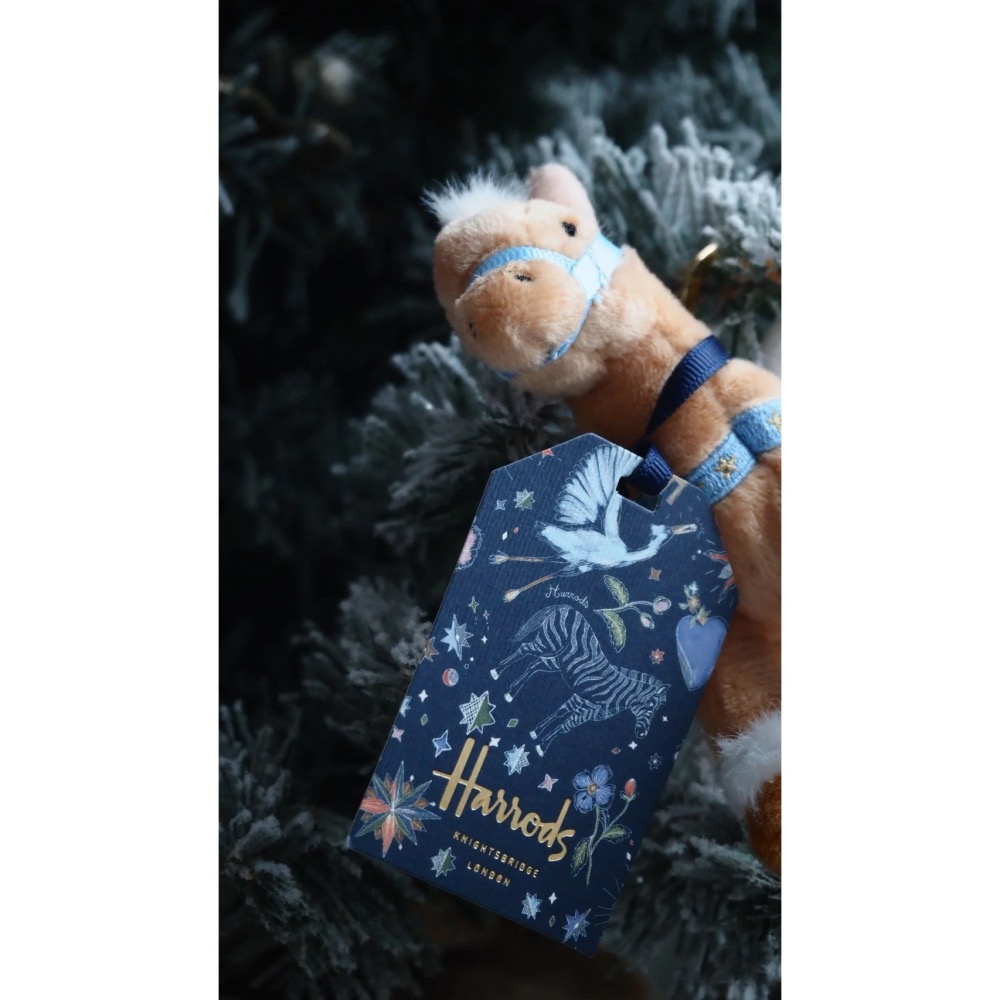 台中現貨⚡️英國🇬🇧正品 Harrods 小飛馬 馬年 飛天小馬 幸運小馬 鑰匙扣 吊飾 聖誕限定 飛馬-細節圖2