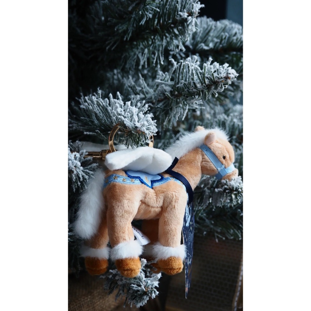 台中現貨⚡️英國🇬🇧正品 Harrods 小飛馬 馬年 飛天小馬 幸運小馬 鑰匙扣 吊飾 聖誕限定 飛馬-細節圖5