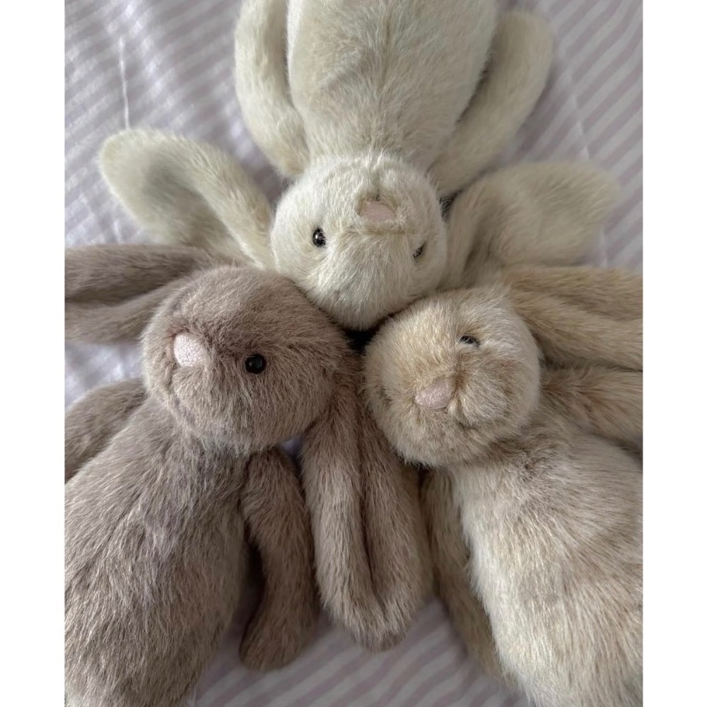 台中現貨 2026春季新品18🌻Jellycat 燕麥牛奶色系 三色兔兔們 S邦尼兔-規格圖11