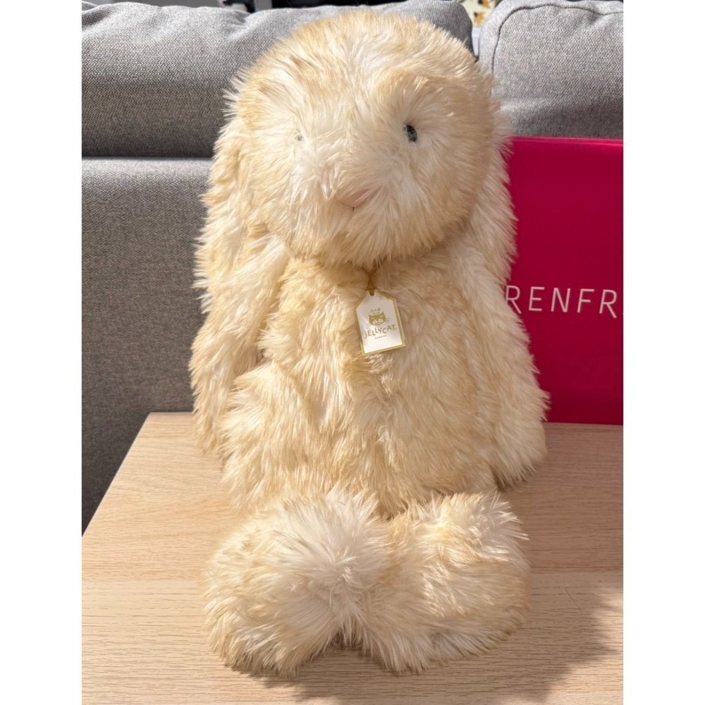即將抵台 SPRING 春日潦草兔 華麗款🇬🇧 jELLYCAT 兔子 51 LUXE 2026 含吊卡保護套-細節圖2