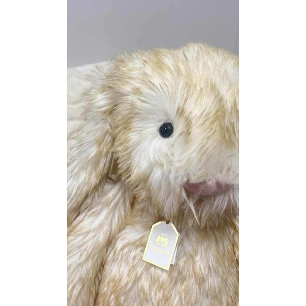 即將抵台 SPRING 春日潦草兔 華麗款🇬🇧 jELLYCAT 兔子 51 LUXE 2026 含吊卡保護套-細節圖9