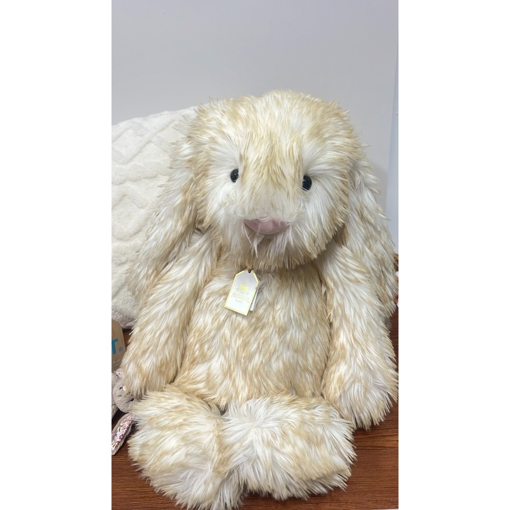 即將抵台 SPRING 春日潦草兔 華麗款🇬🇧 jELLYCAT 兔子 51 LUXE 2026 含吊卡保護套-細節圖10