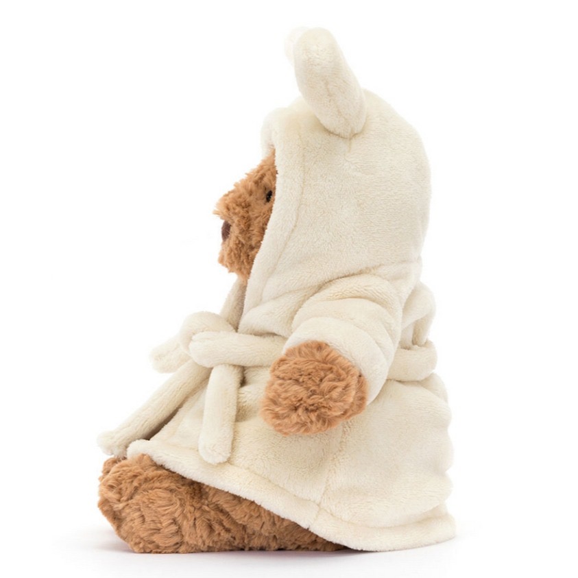 台中現貨 Jellycat 正品 兔子浴袍 連身褲 巴熊 2026新品 Bartholomew Bear-細節圖8
