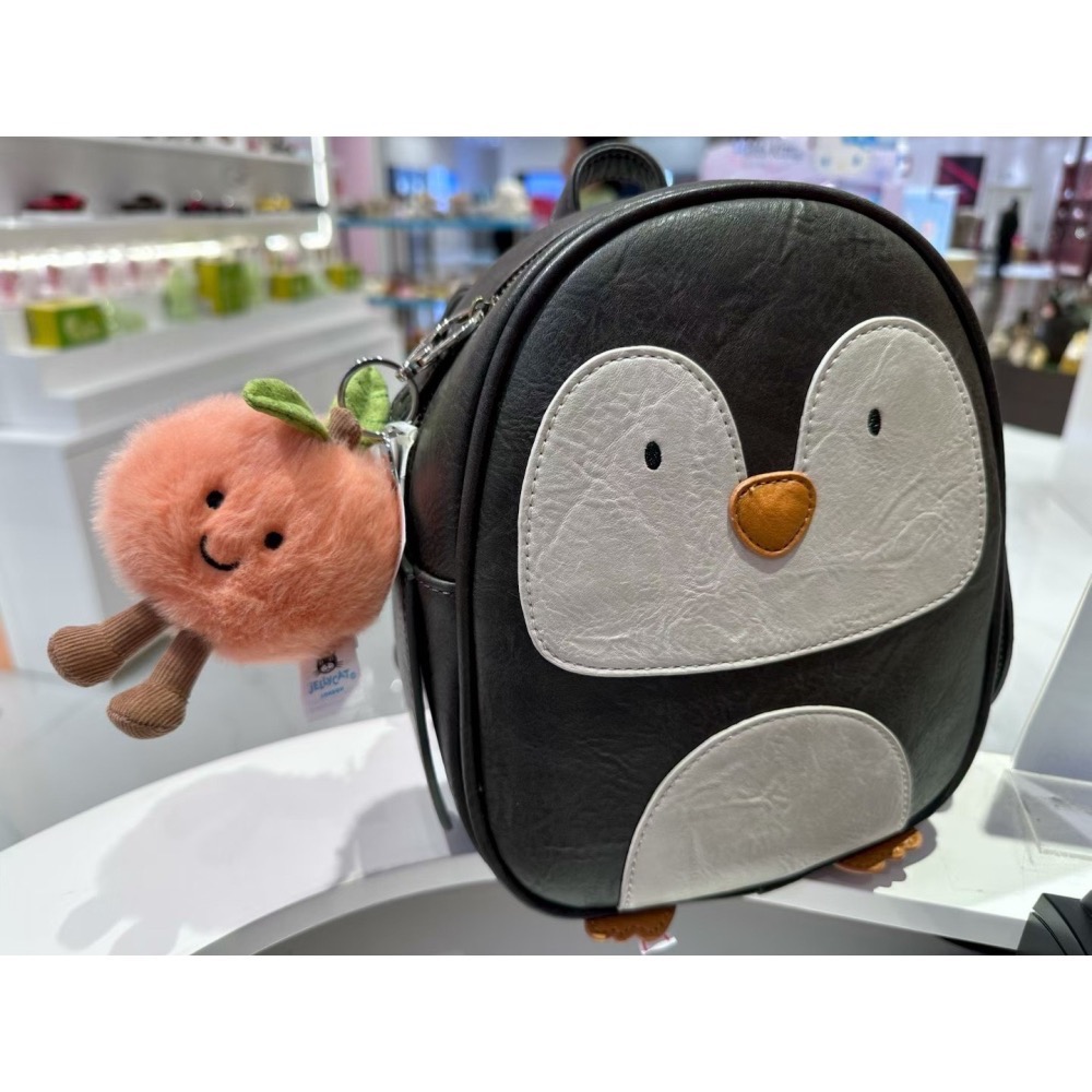 台中現貨 Jellycat 含防塵袋 桃子蜜桃吊飾 水蜜桃吊飾 Amuseables Peach Bag Charm-細節圖4