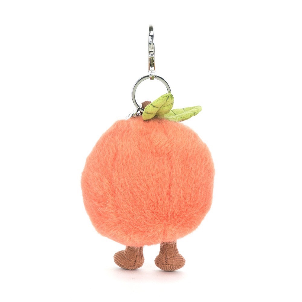 台中現貨 Jellycat 含防塵袋 桃子蜜桃吊飾 水蜜桃吊飾 Amuseables Peach Bag Charm-細節圖9