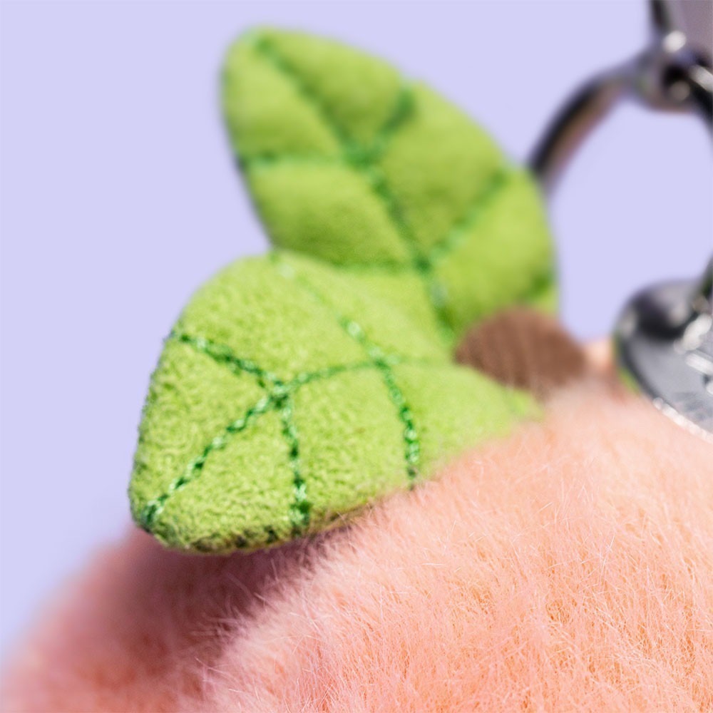 台中現貨 Jellycat 含防塵袋 桃子蜜桃吊飾 水蜜桃吊飾 Amuseables Peach Bag Charm-細節圖7
