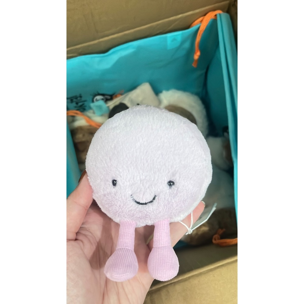 Jellycat 正品 法國限定 紫色馬卡龍 可改吊飾 Amuseables May Macaron-細節圖3