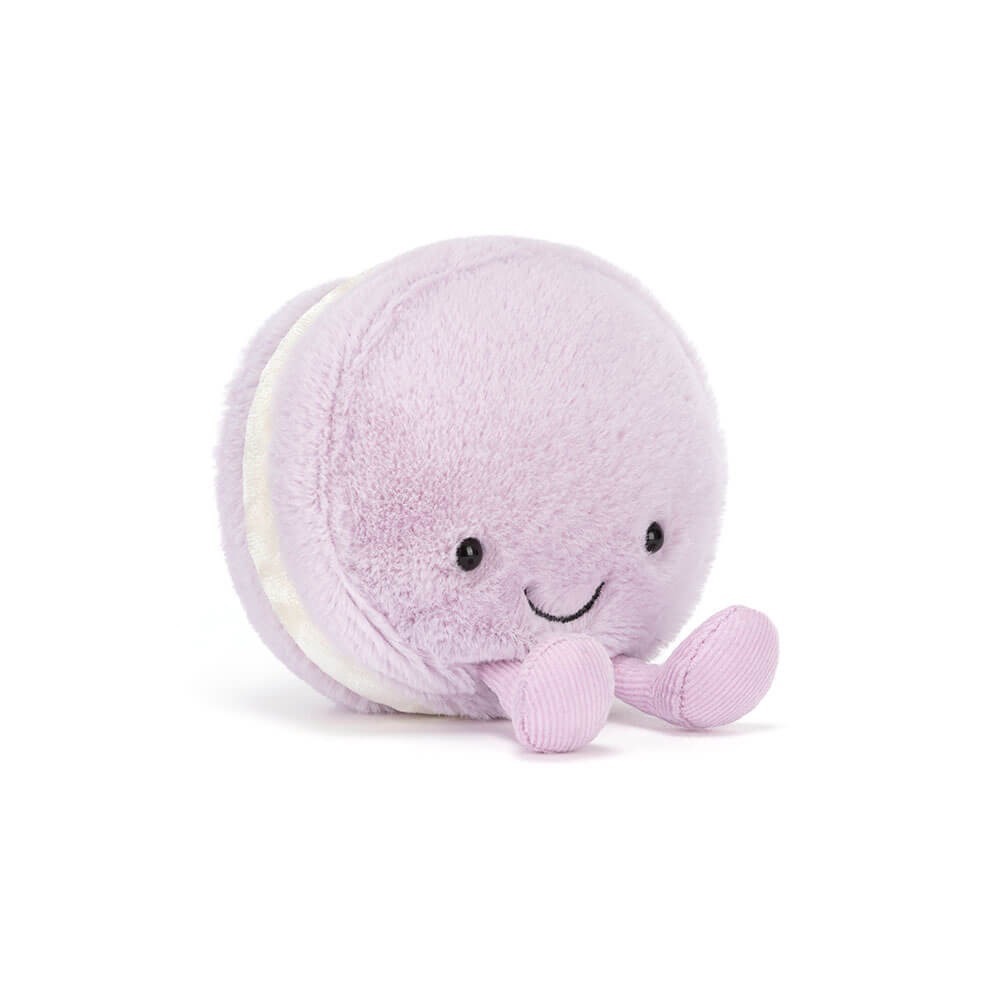 Jellycat 正品 法國限定 紫色馬卡龍 可改吊飾 Amuseables May Macaron-細節圖5