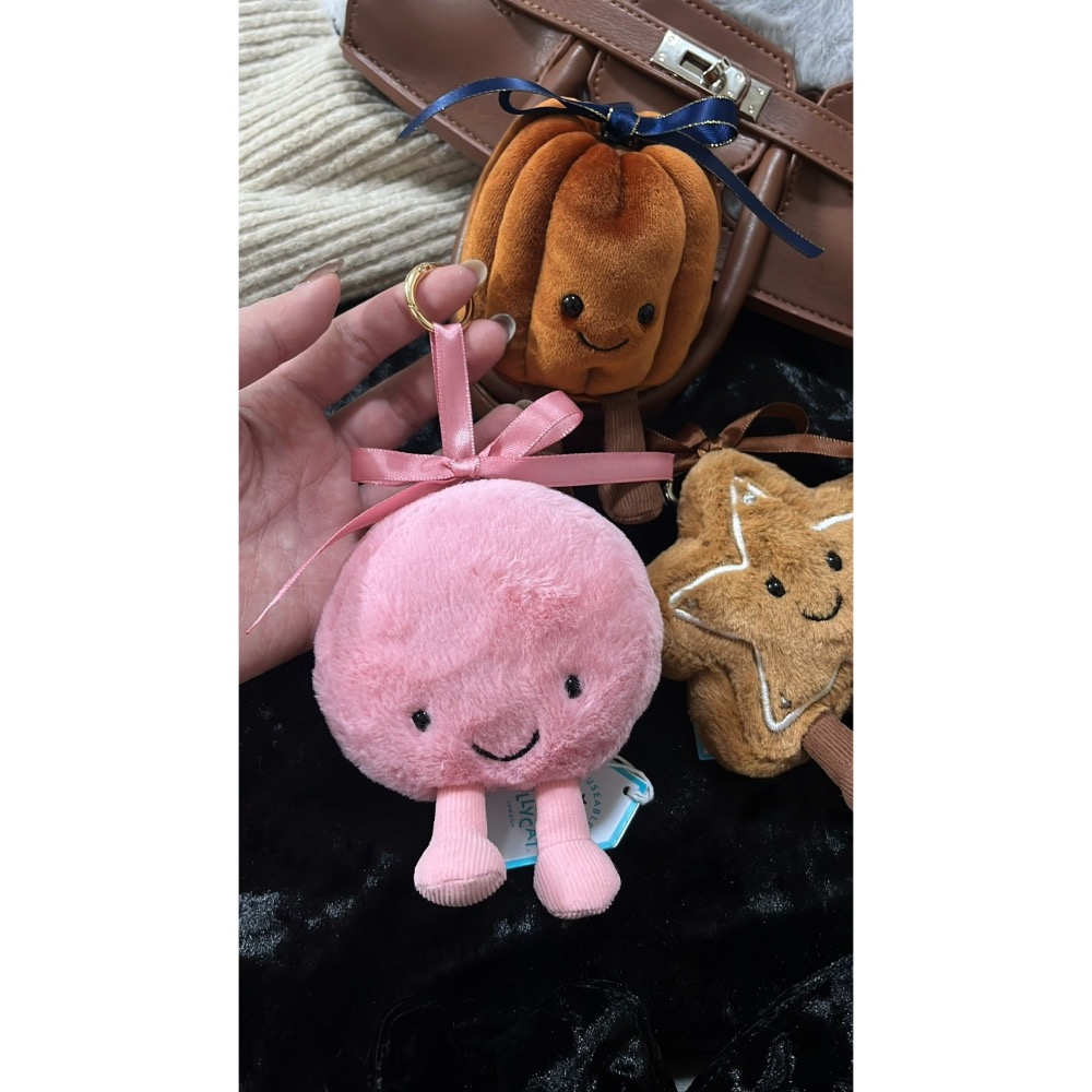 Jellycat 正品 法國限定 紫色馬卡龍 可改吊飾 Amuseables May Macaron-細節圖10