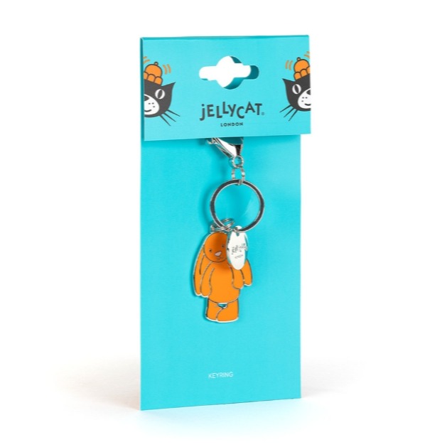 台中現貨⚡️Jellycat 正品 會員限定 立體鑰匙圈 橘兔 花生吊飾 Orange Bashful Peanut-細節圖5