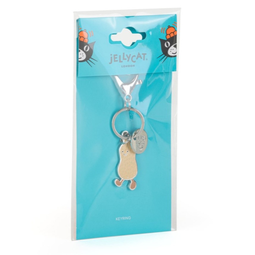 台中現貨⚡️Jellycat 正品 會員限定 立體鑰匙圈 橘兔 花生吊飾 Orange Bashful Peanut-細節圖6