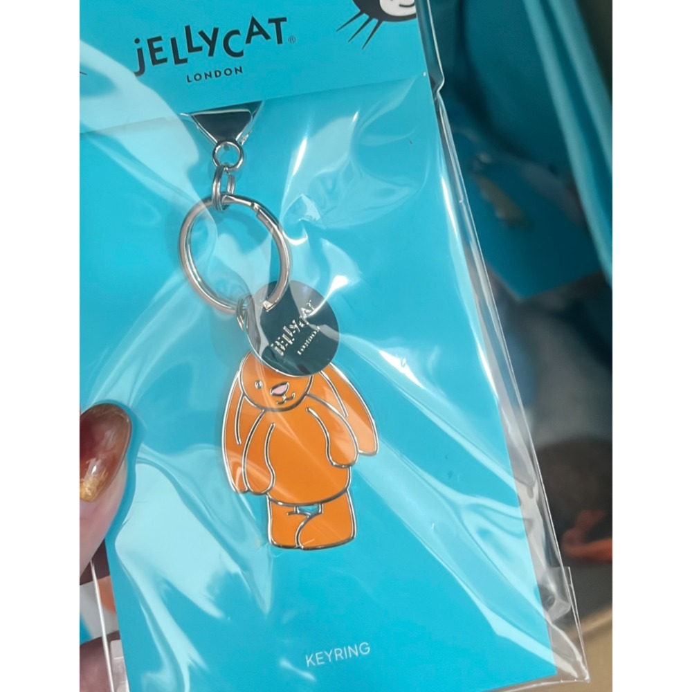 台中現貨⚡️Jellycat 正品 會員限定 立體鑰匙圈 橘兔 花生吊飾 Orange Bashful Peanut-規格圖11