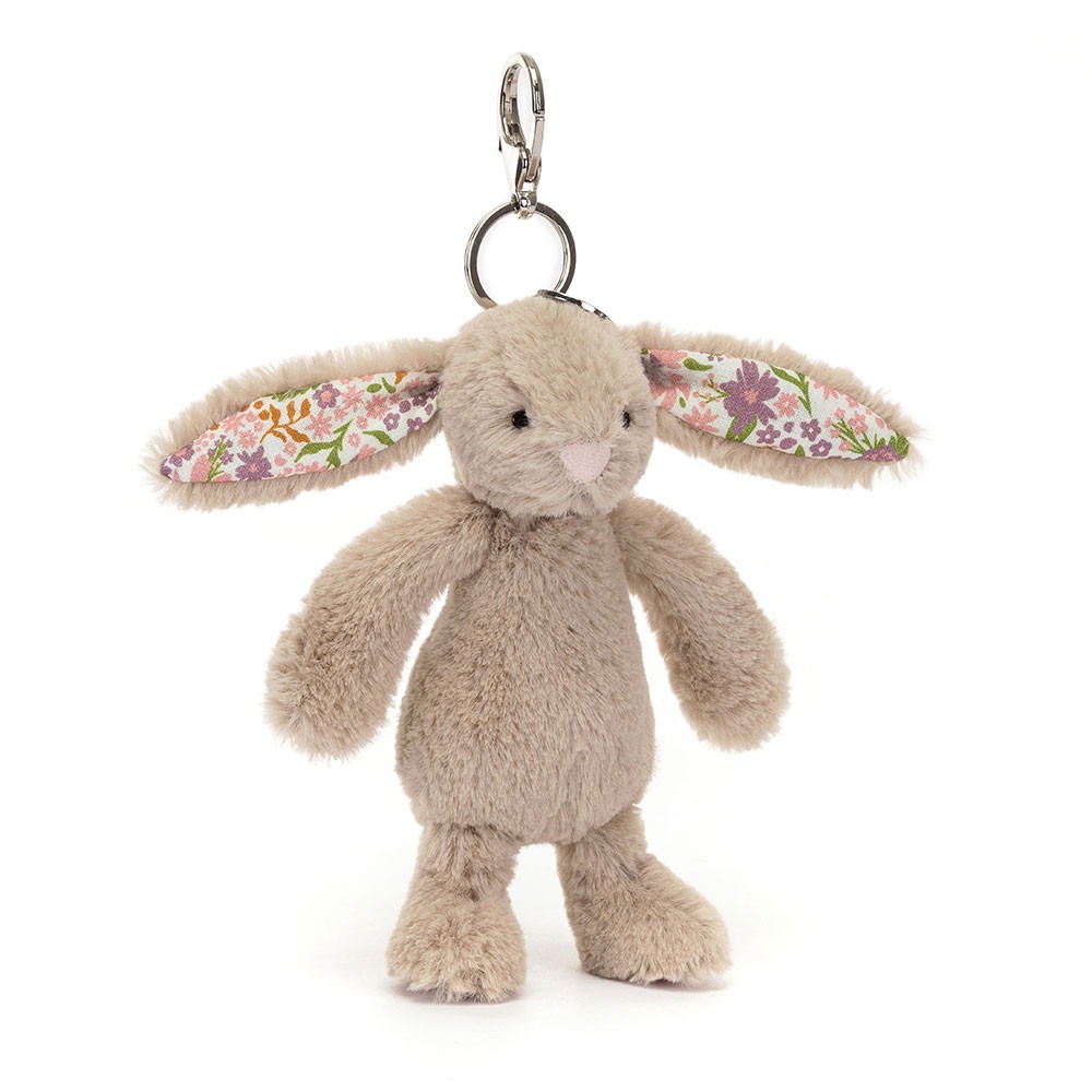 台中現貨 米碎花兔吊飾含吊卡保護套 防塵袋 Blossom Beige Bunny ＇Petal＇ Bag Charm-細節圖6