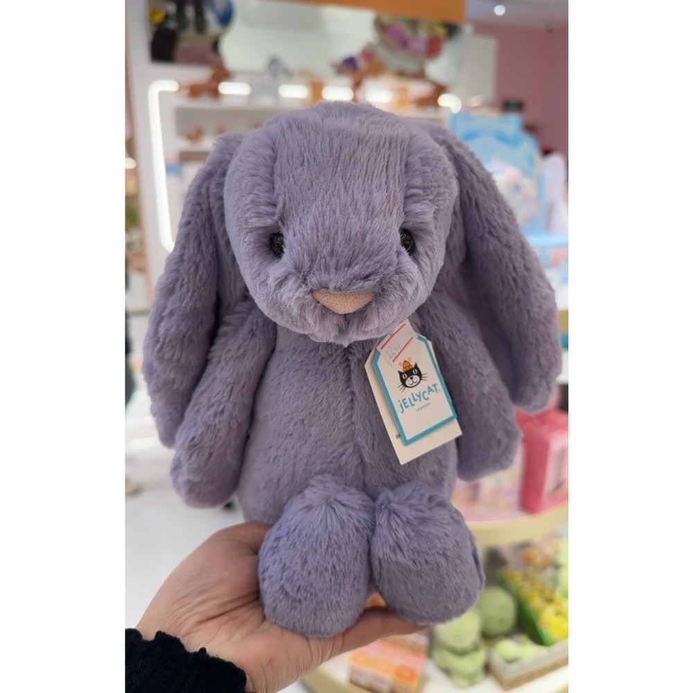 台中現貨⚡️Jellycat 正品 稀少色 紫羅蘭色 純色兔-細節圖2