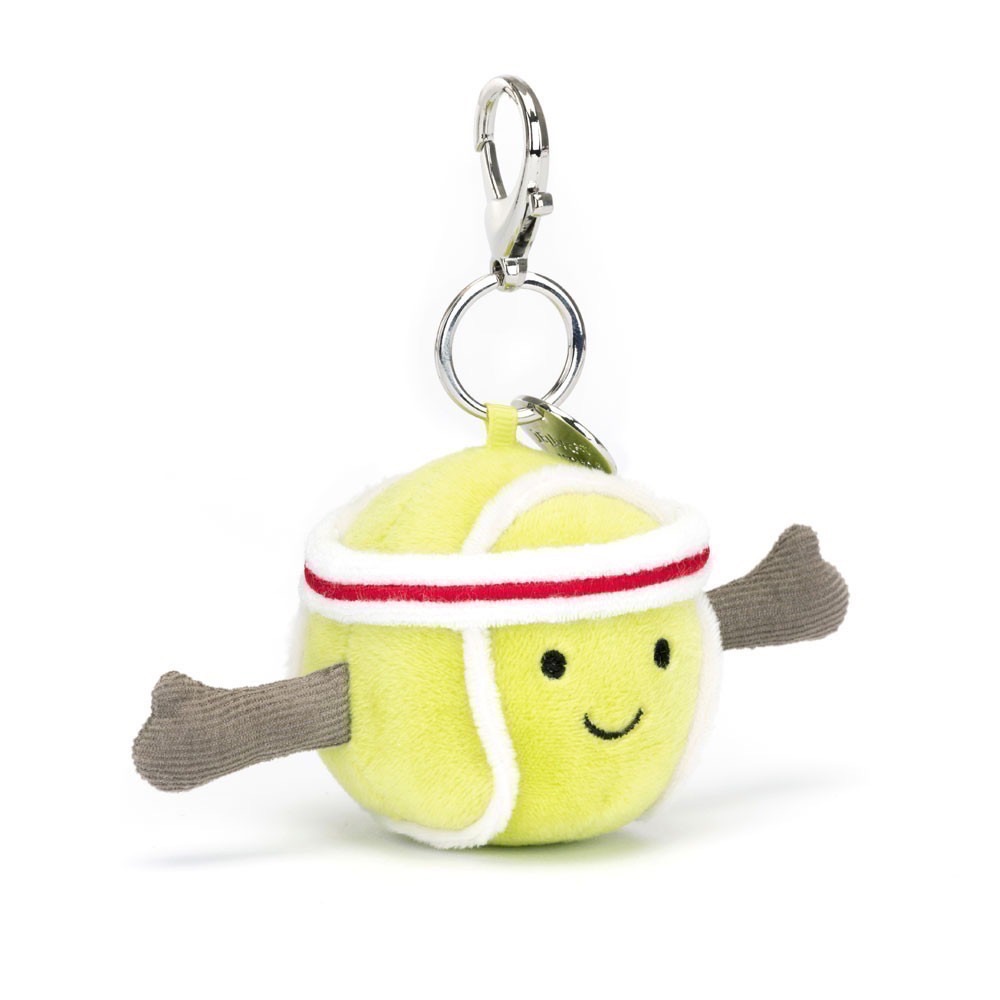 台中現貨 Jellycat 網球 足球 棒球鑰匙圈 13CM 🎾 Sports Tennis Ball-細節圖3