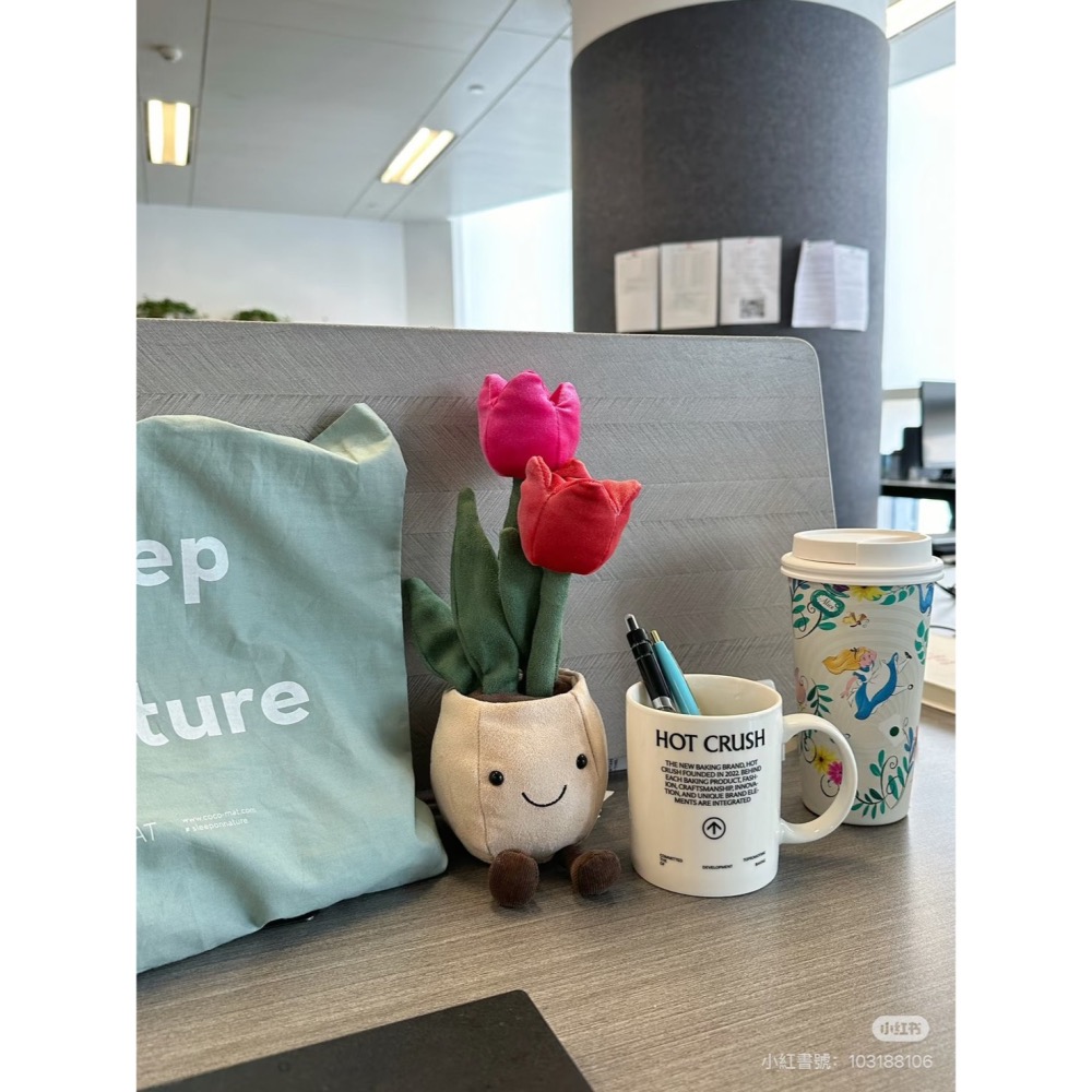 台中正品現貨⚡️Jellycat 正品 鬱金香 植物盆栽 玩偶Amuseable Tulip Pot-細節圖2