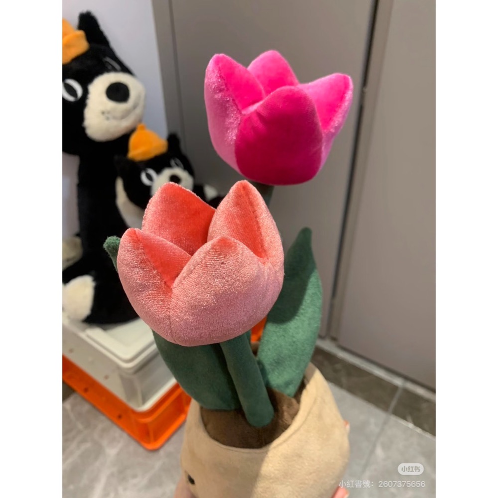 台中正品現貨⚡️Jellycat 正品 鬱金香 植物盆栽 玩偶Amuseable Tulip Pot-細節圖4
