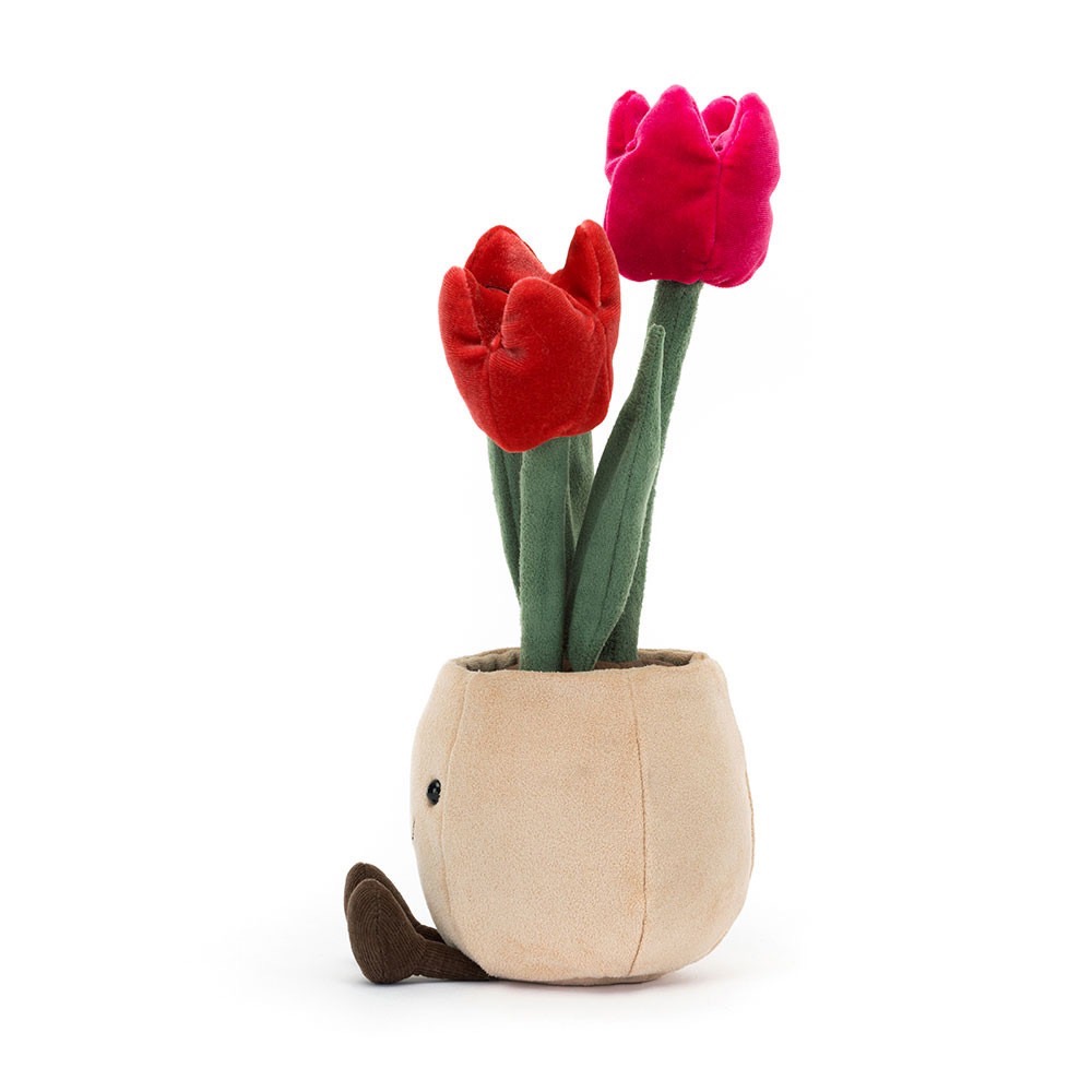 台中正品現貨⚡️Jellycat 正品 鬱金香 植物盆栽 玩偶Amuseable Tulip Pot-細節圖9