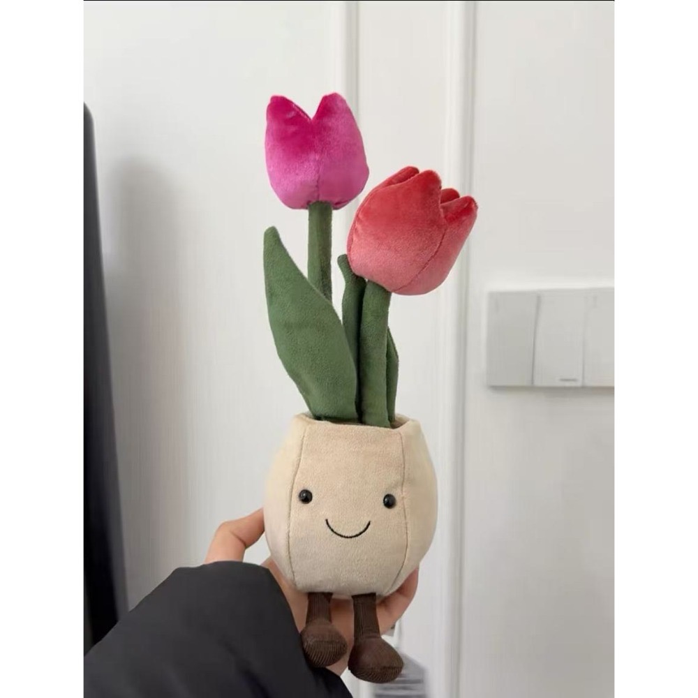 台中正品現貨⚡️Jellycat 正品 鬱金香 植物盆栽 玩偶Amuseable Tulip Pot-規格圖11