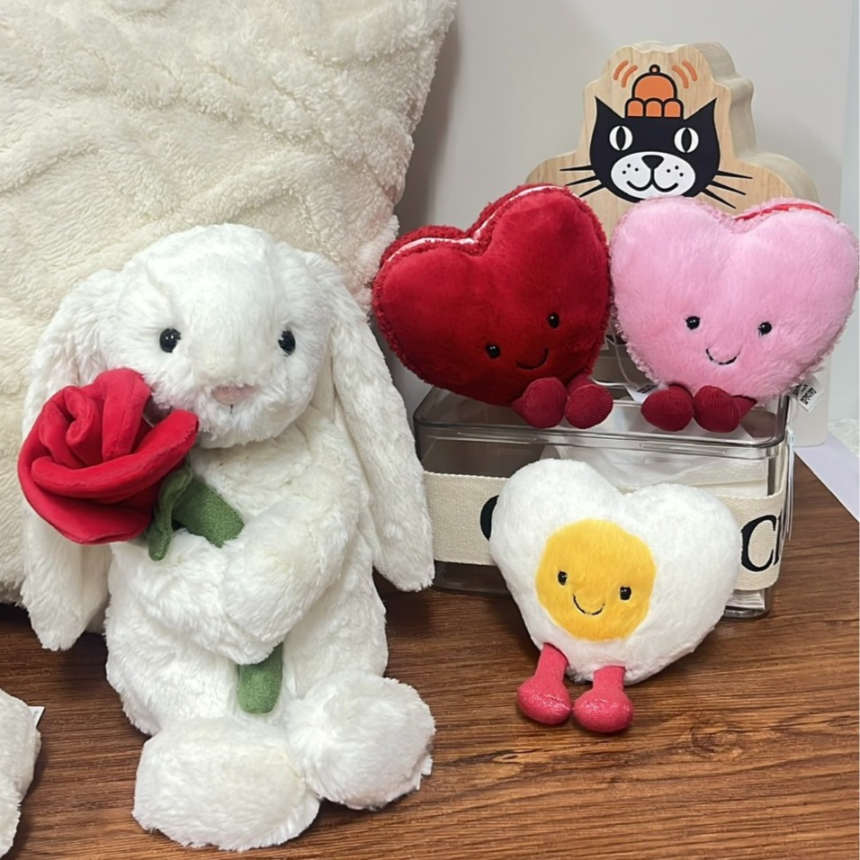 台中正品現貨⚡️Jellycat 正品 情人節限定 愛心馬卡龍 可改吊飾 Colette Heart Macaron-細節圖2