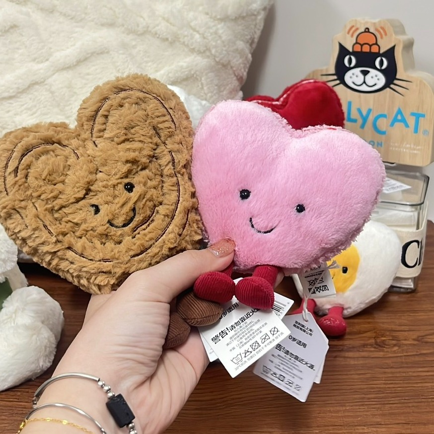 台中正品現貨⚡️Jellycat 正品 情人節限定 愛心馬卡龍 可改吊飾 Colette Heart Macaron-細節圖4