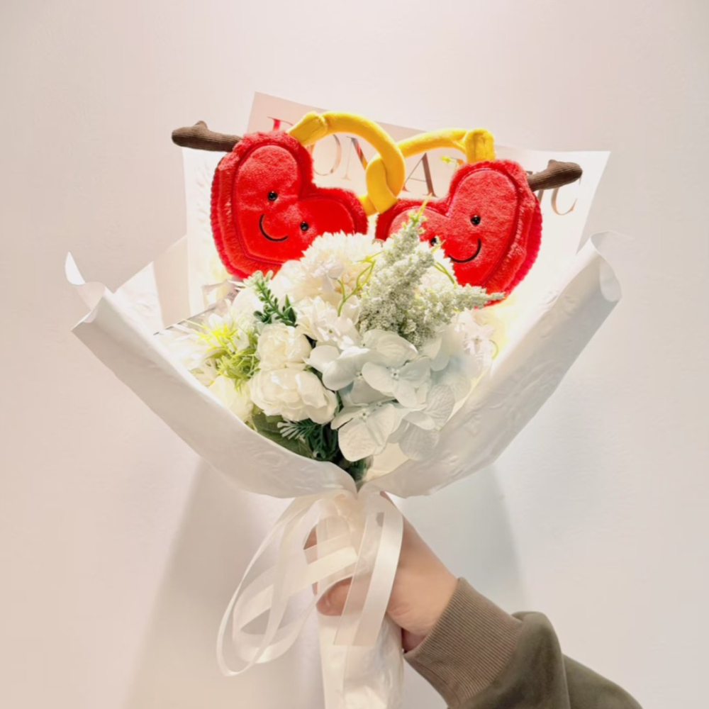 台中正品現貨⚡️退休款 Jellycat 正品 愛情鎖 同心鎖  買一送一 Love Locks-細節圖2