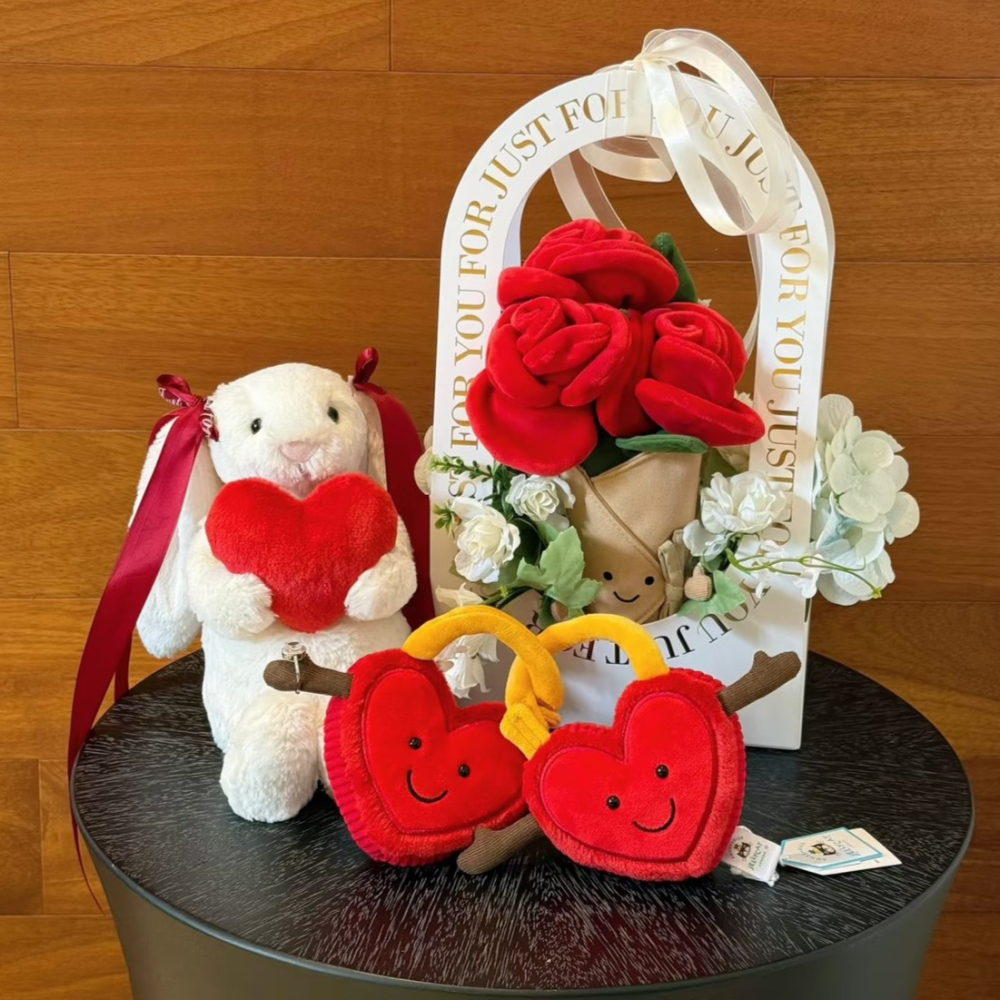 台中正品現貨⚡️退休款 Jellycat 正品 愛情鎖 同心鎖  買一送一 Love Locks-細節圖3